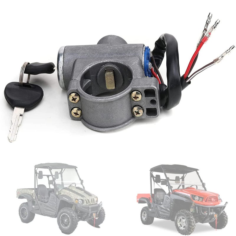 Chikia Hisun 500 700 Ignition Switchï¼ˆon The Columnï¼‰ Compatible for Hisun UTV 500,700, 800 Massimo MSU 500 700 800,Axis 500 700,Coleman Outfitters,Bennch Bighorn,Cub Cadet Challenger - Image 1